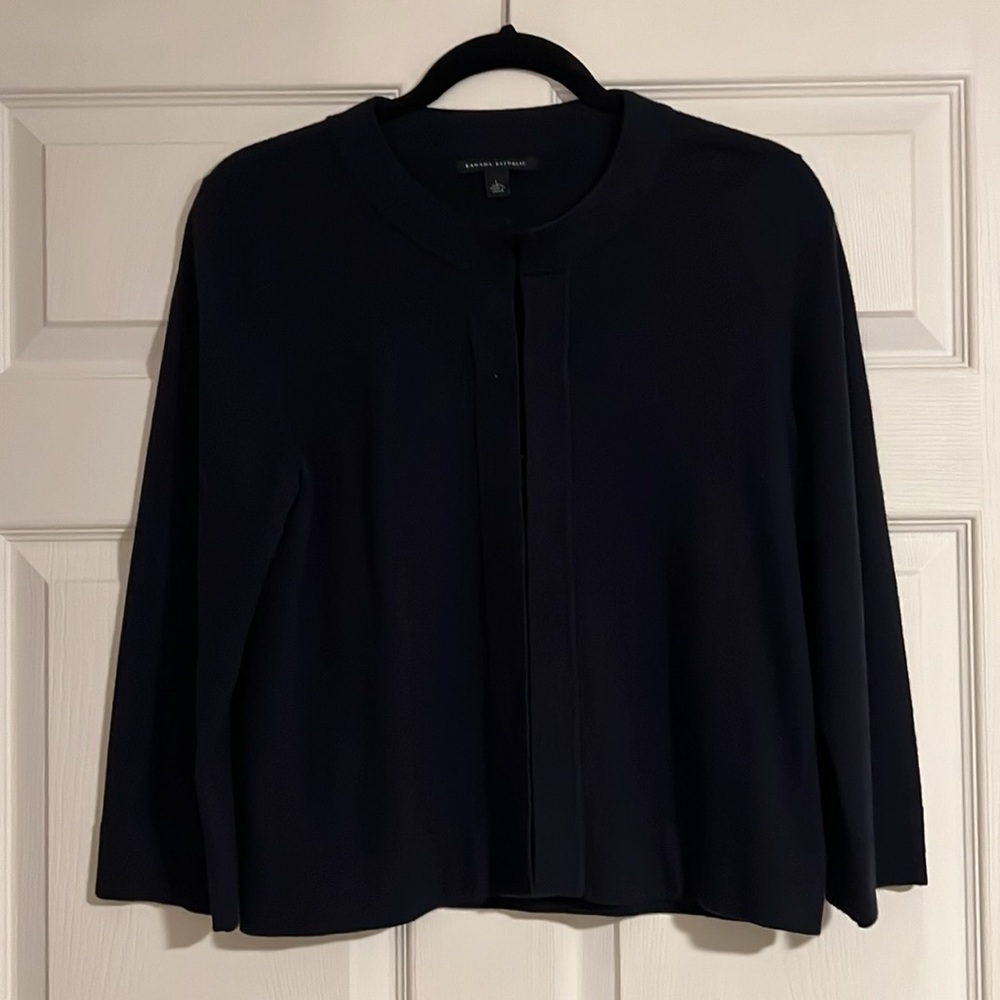 Banana Republic Wool 3/4 Sleeve Cardigan